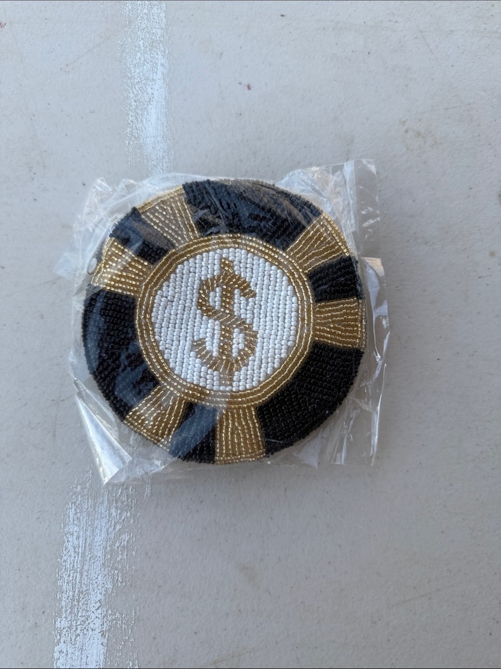 NWT Ermo Beaded Coin Pouch